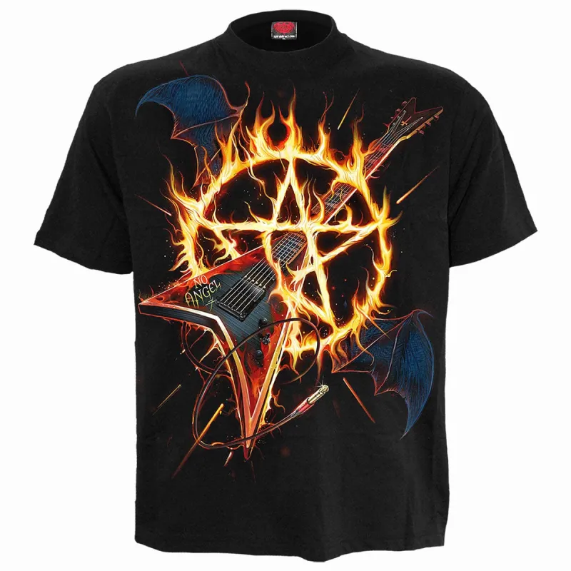 HOT METAL - Front Print T-Shirt Black sold by Spiral Direct