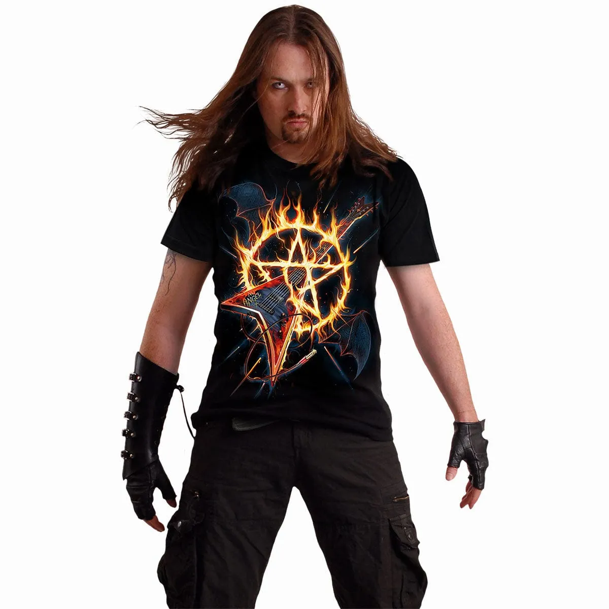 HOT METAL - Front Print T-Shirt Black sold by Spiral Direct product image thumbnail 2