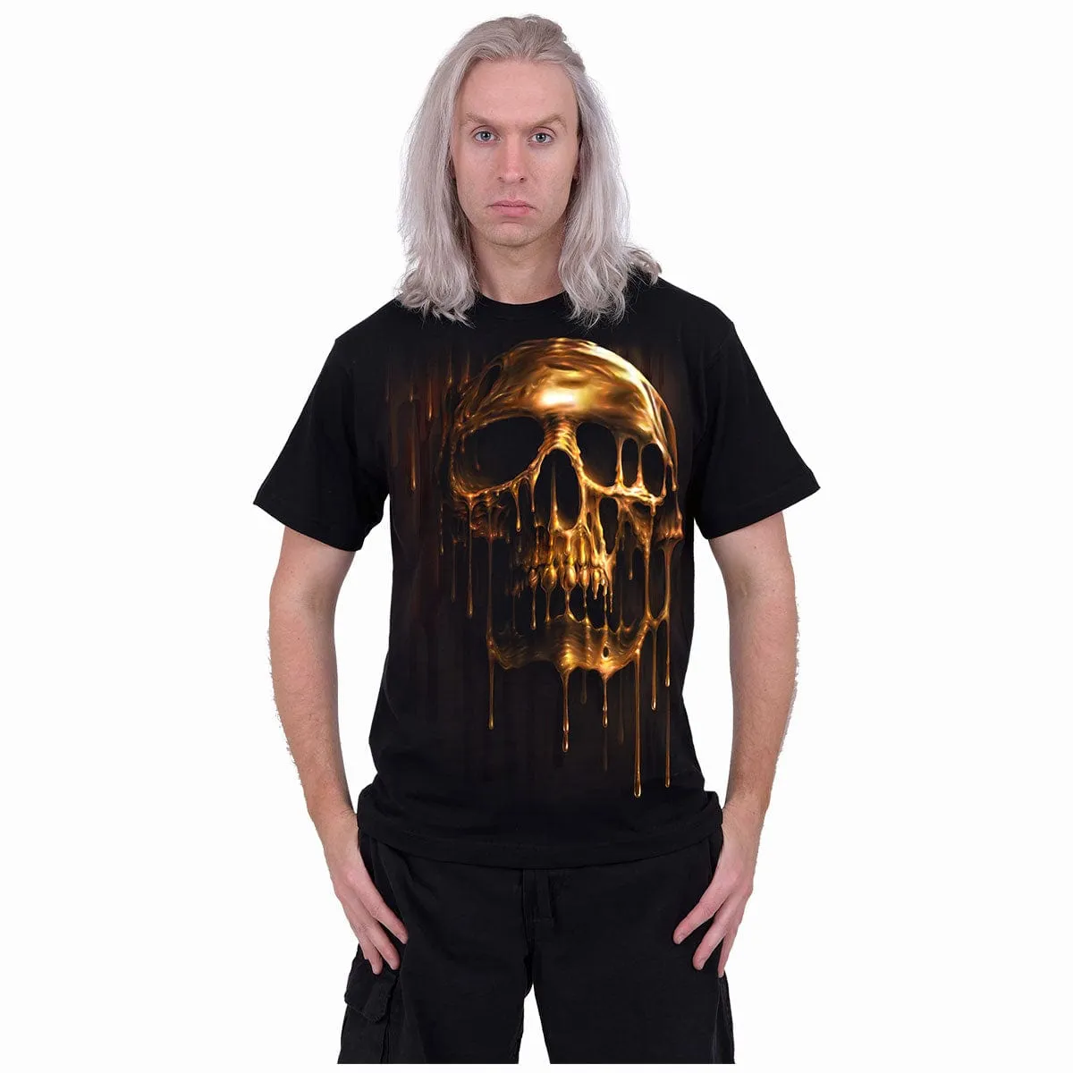 DRIPPING GOLD - T-Shirt Black sold by Spiral Direct product image thumbnail 3