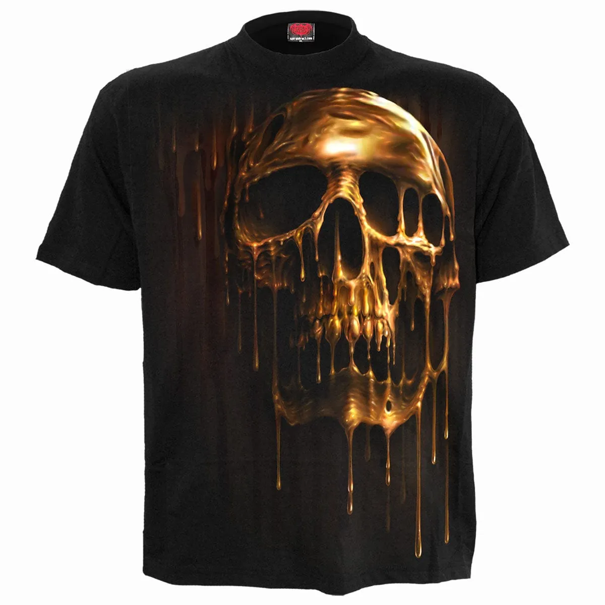 DRIPPING GOLD - T-Shirt Black sold by Spiral Direct