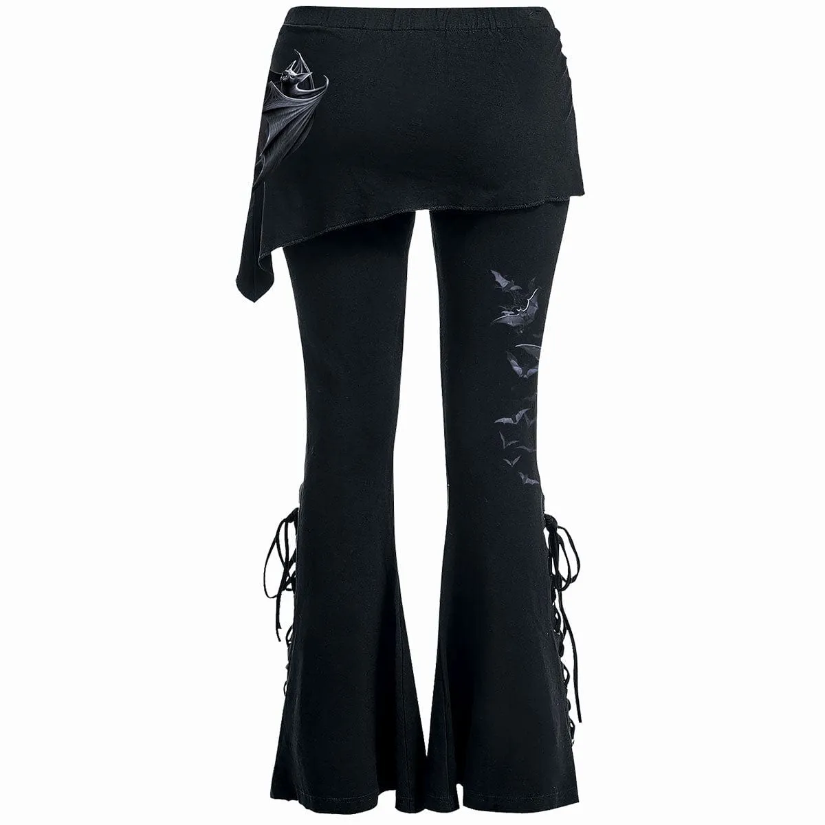 BAT'S HEART - 2in1 Boot-Cut Leggings with Micro Slant Skirt sold by Spiral Direct product image thumbnail 2