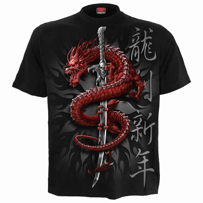 ORIENTAL DRAGON - T-Shirt Black sold by Spiral Direct