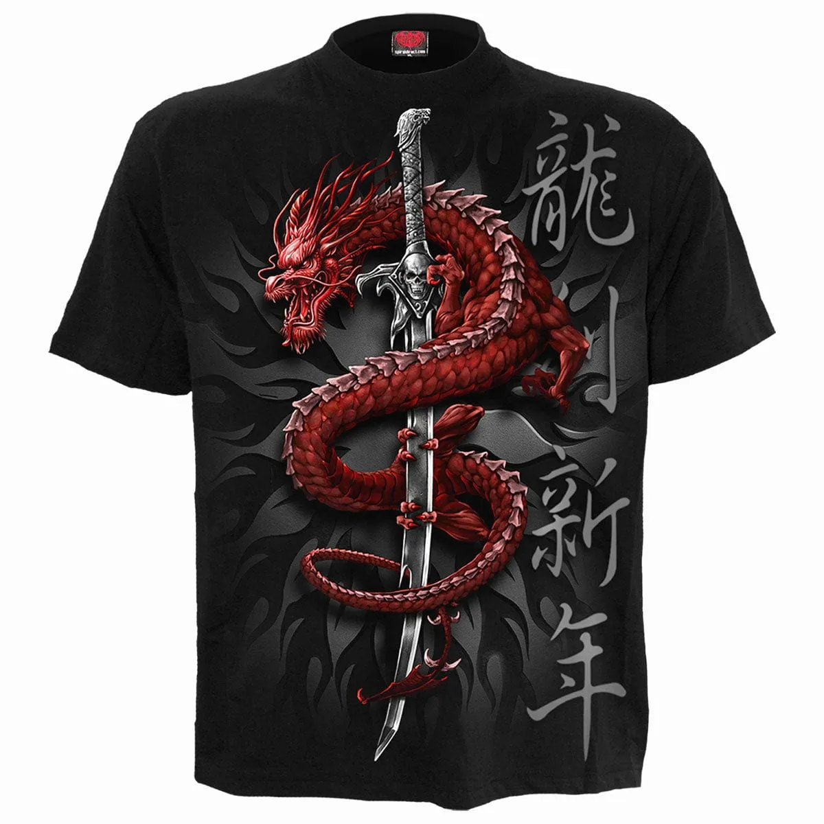ORIENTAL DRAGON - T-Shirt Black sold by Spiral Direct