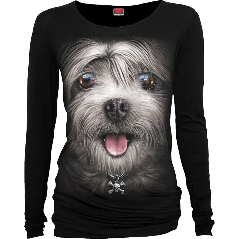 MISTY EYES - Baggy Top Black sold by Spiral Direct