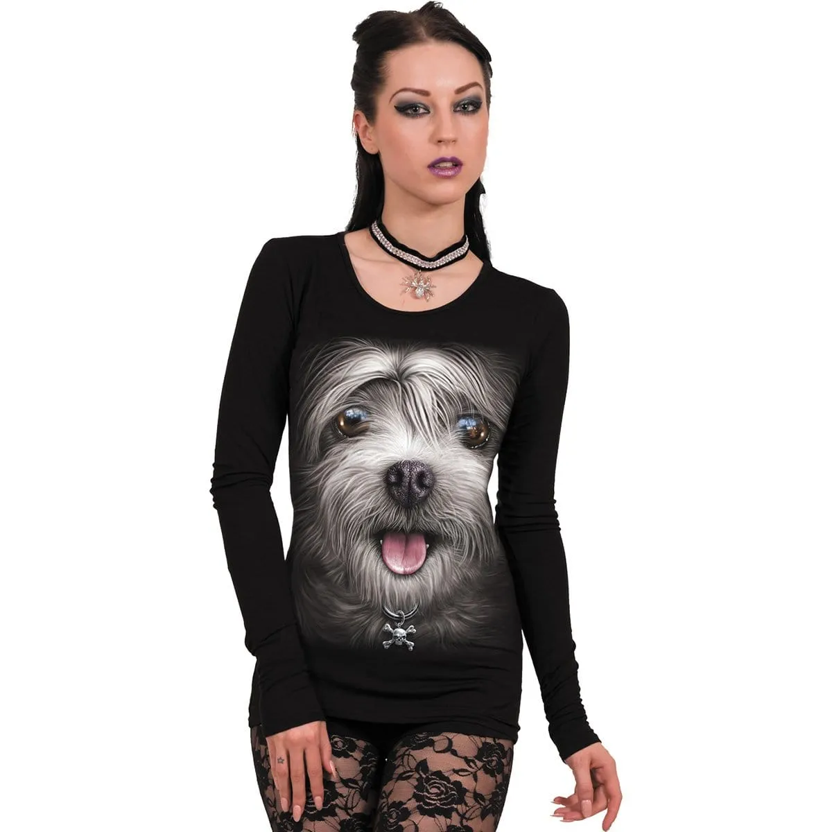 MISTY EYES - Baggy Top Black sold by Spiral Direct product image thumbnail 2