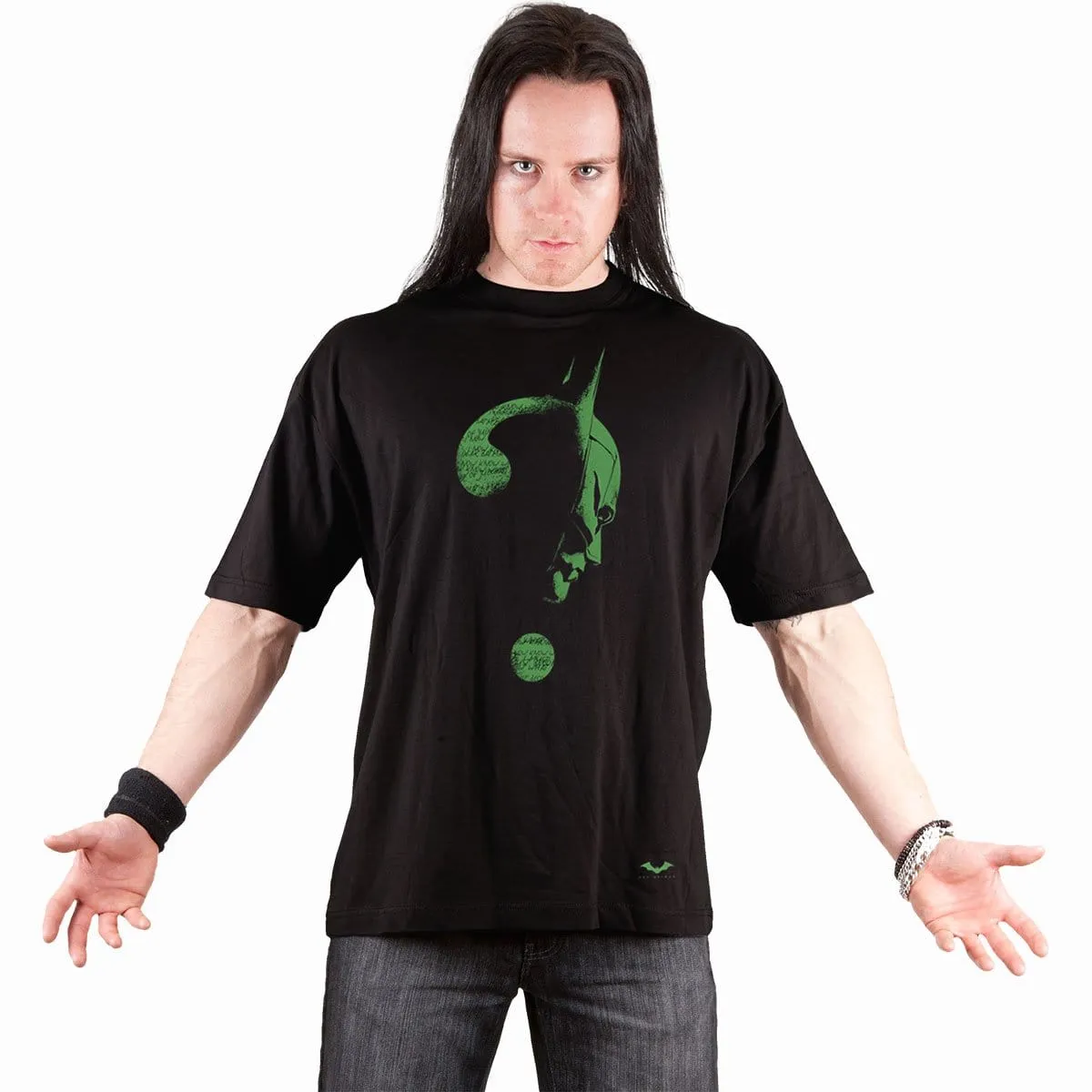 RIDDLER - GLOW IN THE DARK LOGO - Front Print T-Shirt Black sold by Spiral Direct product image thumbnail 2