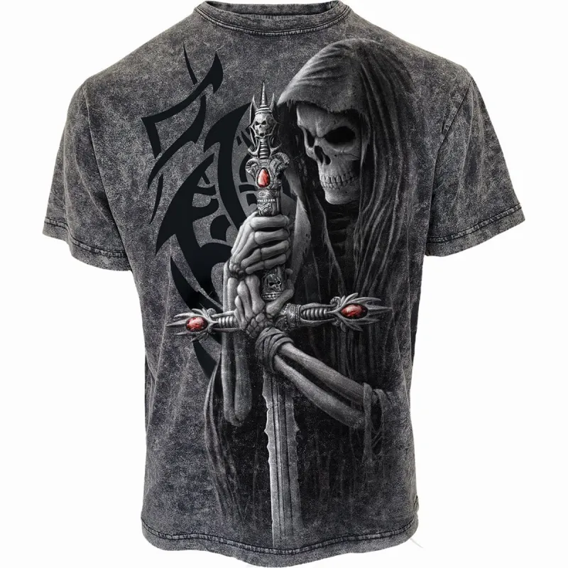 SOUL SEARCHER - Acid Wash T-Shirt made by Spiral Direct