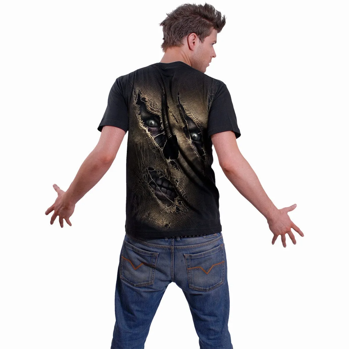 THREAD SCARE - T-Shirt Black sold by Spiral Direct product image thumbnail 3