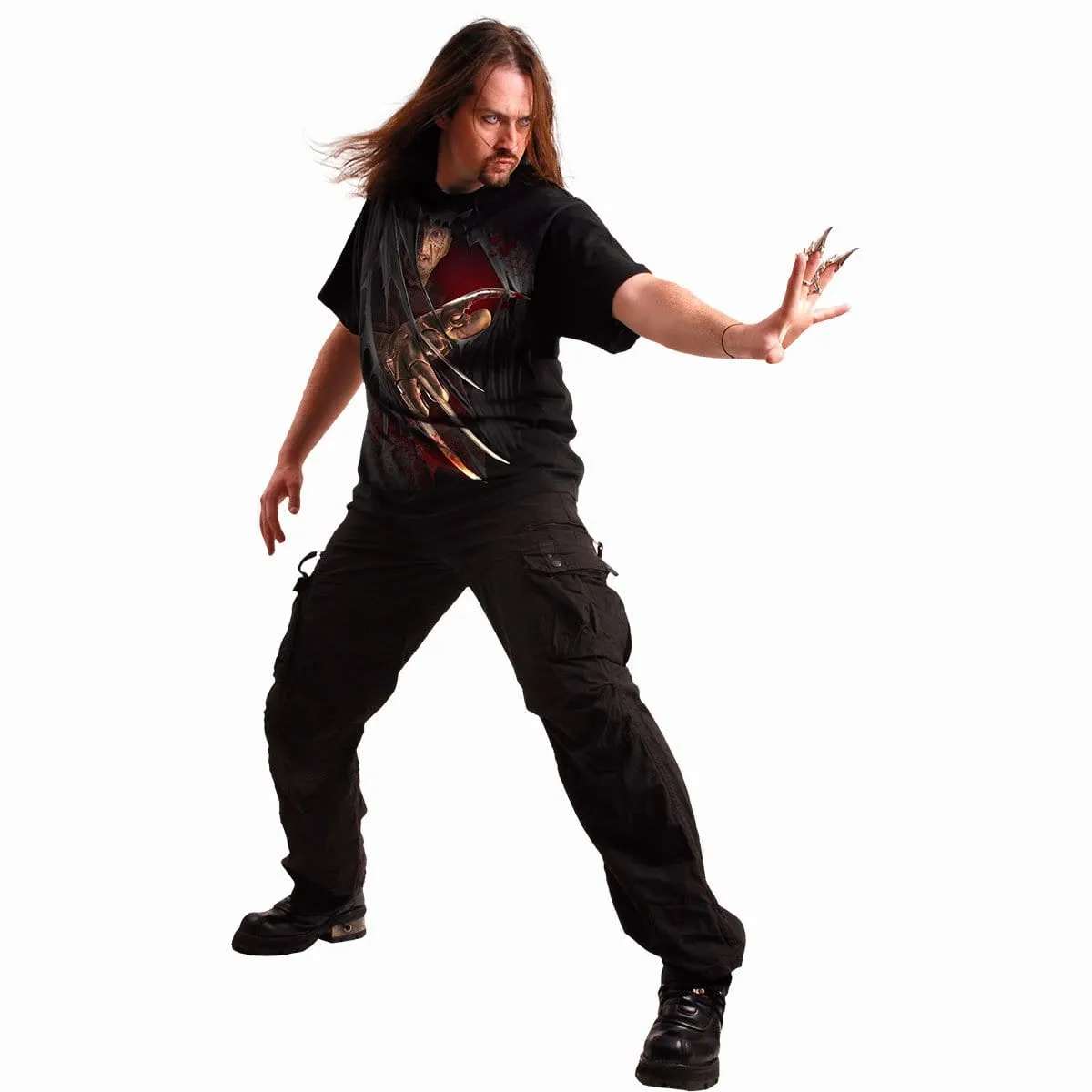 FREDDY CLAWS - ELM STREET - T-Shirt Black sold by Spiral Direct product image thumbnail 3