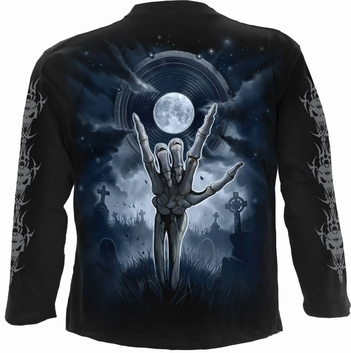 GRIM ROCKER - Longsleeve T-Shirt Black sold by Spiral Direct product image thumbnail 2