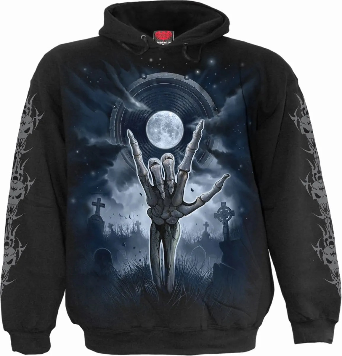 GRIM ROCKER - Hoody Black sold by Spiral Direct