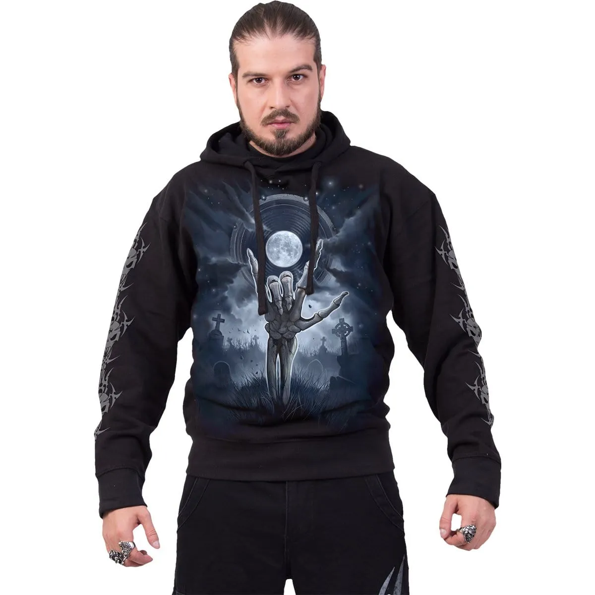 GRIM ROCKER - Hoody Black sold by Spiral Direct product image thumbnail 3
