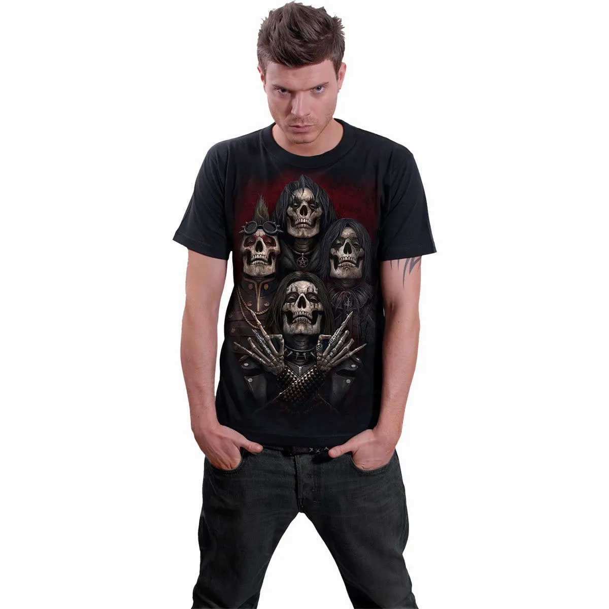 FACES OF GOTH - T-Shirt Black sold by Spiral Direct product image thumbnail 3