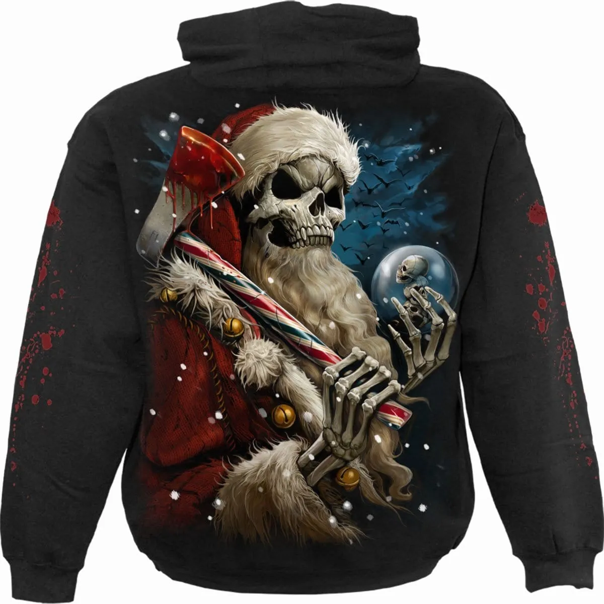 CANDY CANE SANTA - Hoody Black sold by Spiral Direct product image thumbnail 2