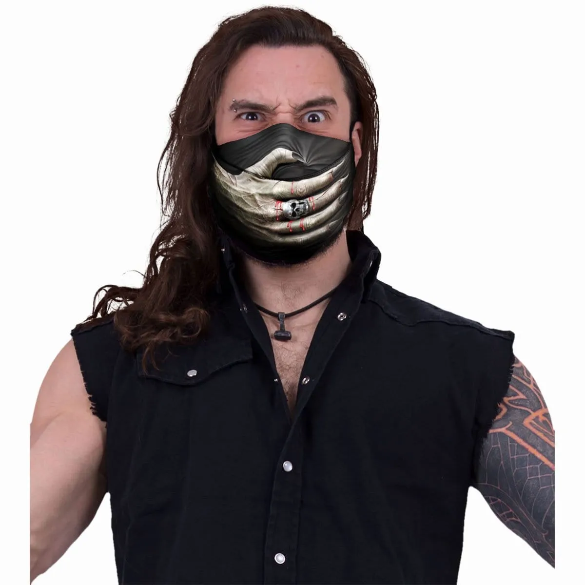 SPEECHLESS - Premium Cotton Fashion Mask with Adjuster sold by Spiral Direct product image thumbnail 3