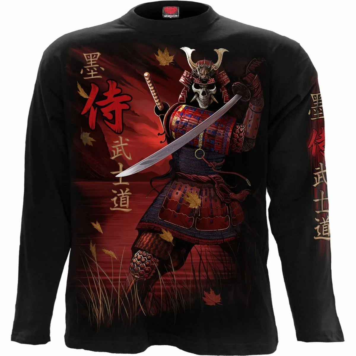 SAMURAI - Longsleeve T-Shirt Black sold by Spiral Direct