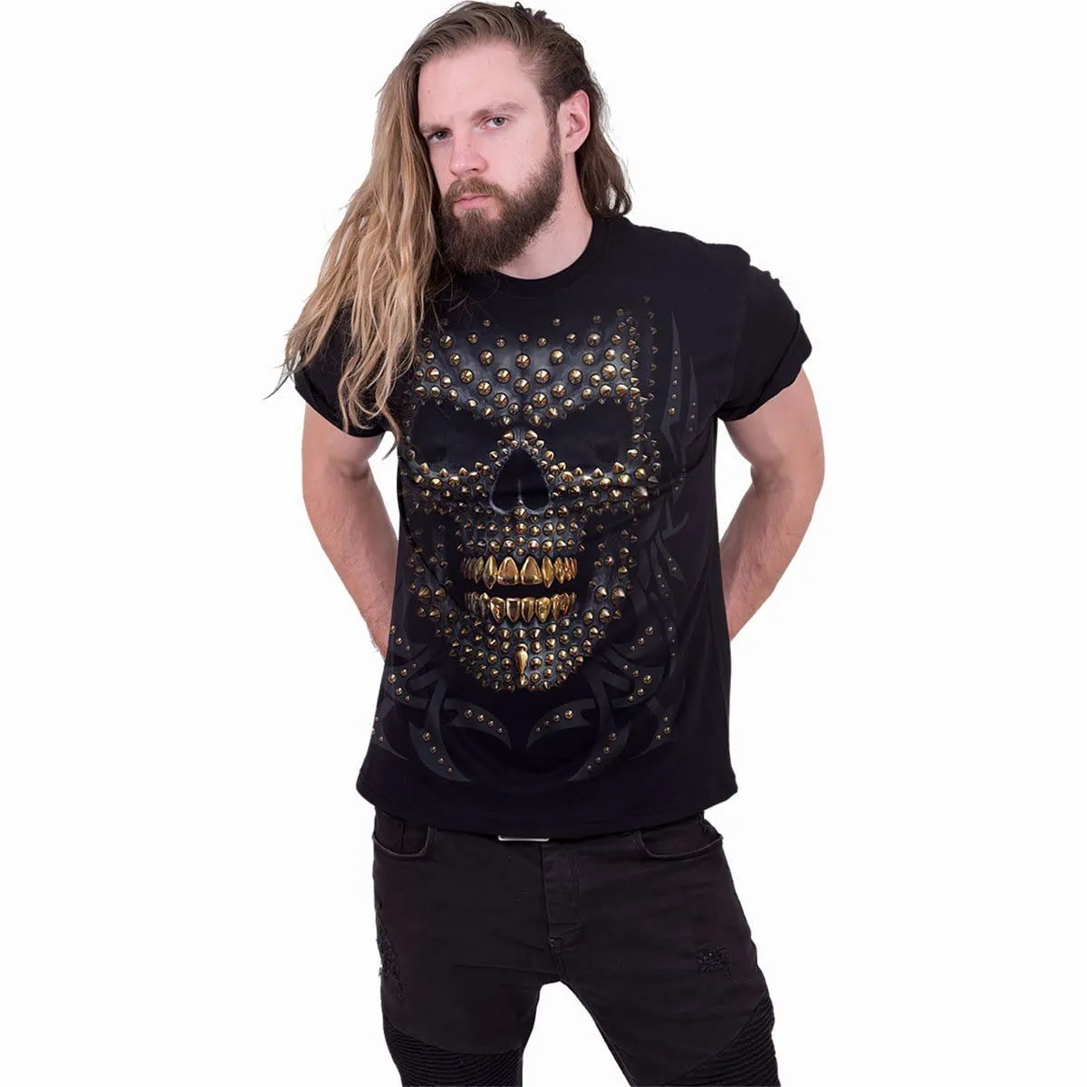 BLACK GOLD - Front Print T-Shirt Black sold by Spiral Direct product image thumbnail 2