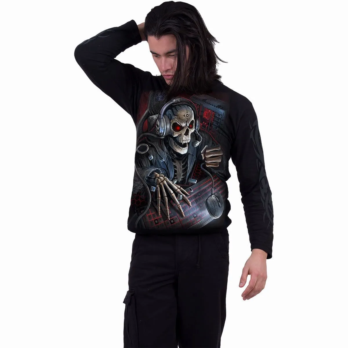 PC GAMER - Longsleeve T-Shirt Black sold by Spiral Direct product image thumbnail 3
