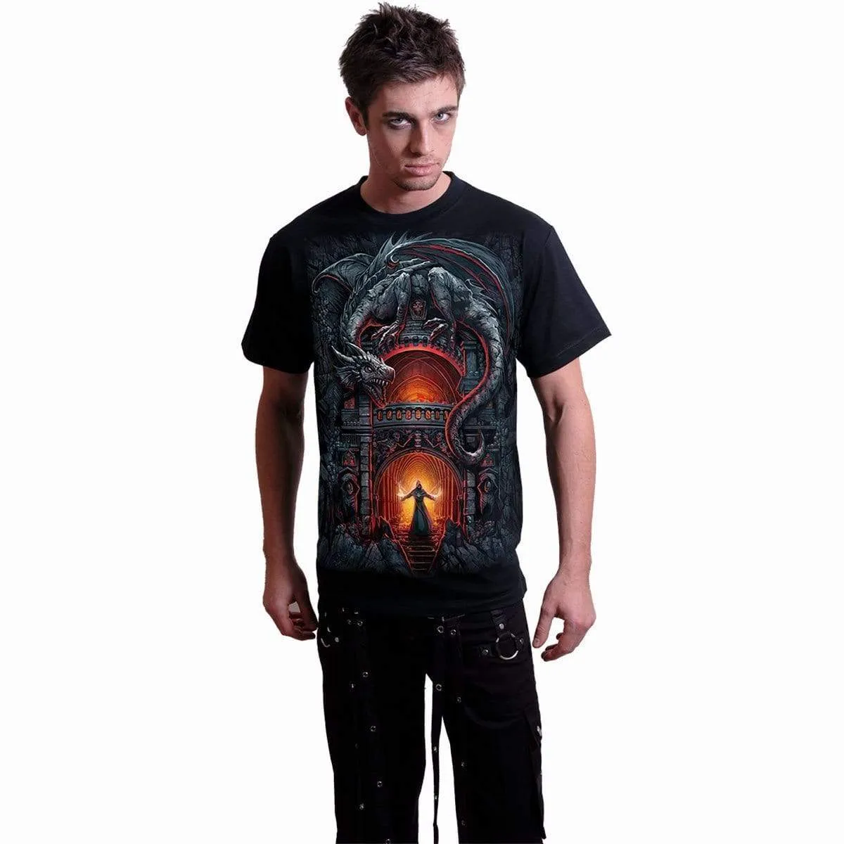 DRAGON'S LAIR - T-Shirt Black sold by Spiral Direct product image thumbnail 3