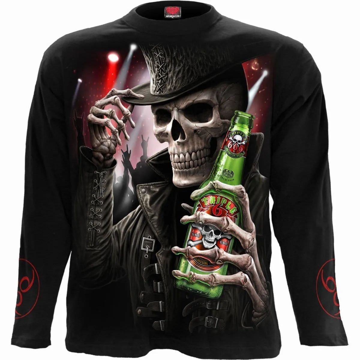 TRIPLE 6 - Longsleeve T-Shirt Black sold by Spiral Direct