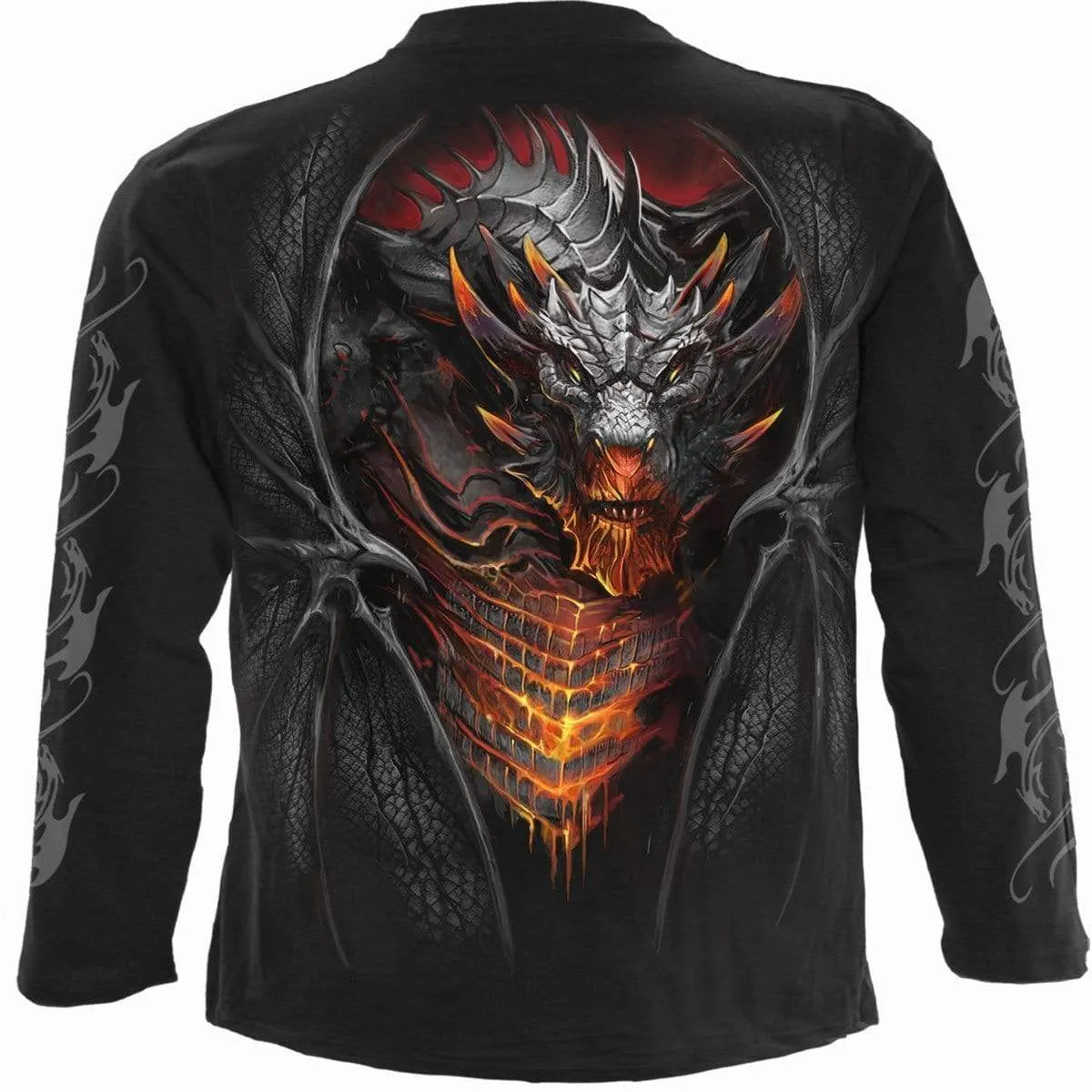 DRACONIS - Longsleeve T-Shirt Black sold by Spiral Direct product image thumbnail 2