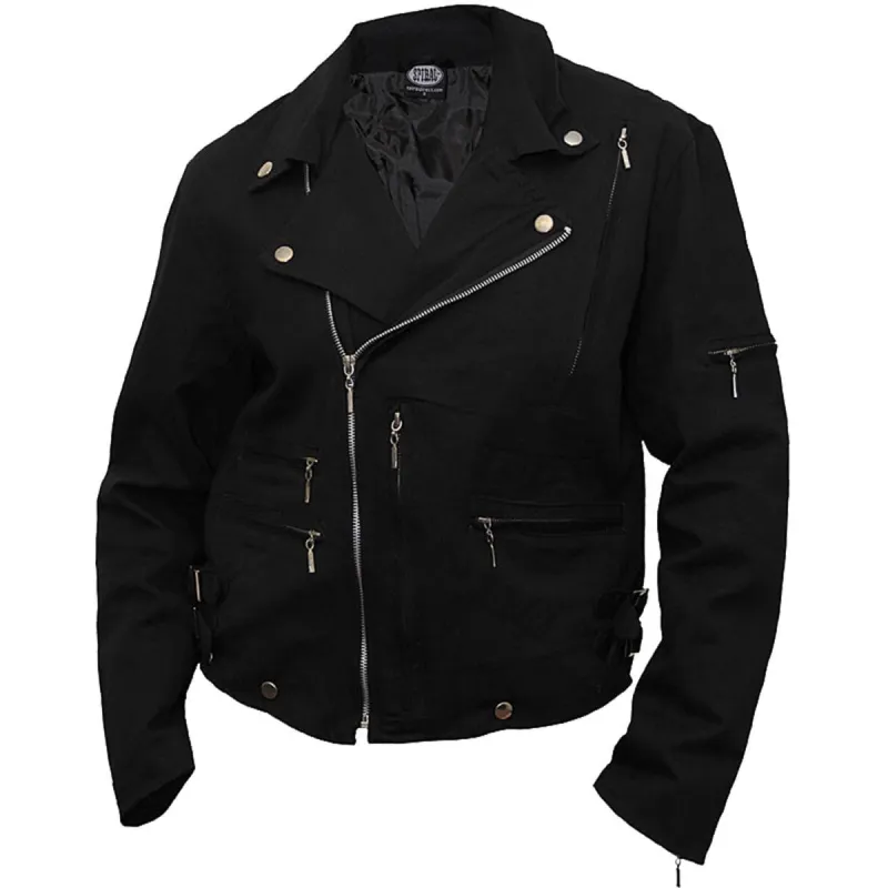 METAL STREETWEAR - Lined Biker Jacket Black sold by Spiral Direct