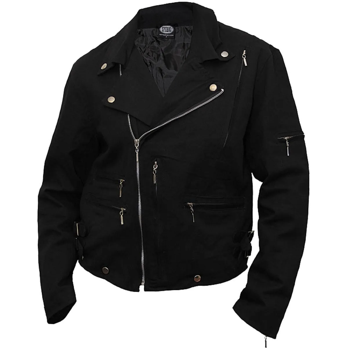 METAL STREETWEAR - Lined Biker Jacket Black sold by Spiral Direct