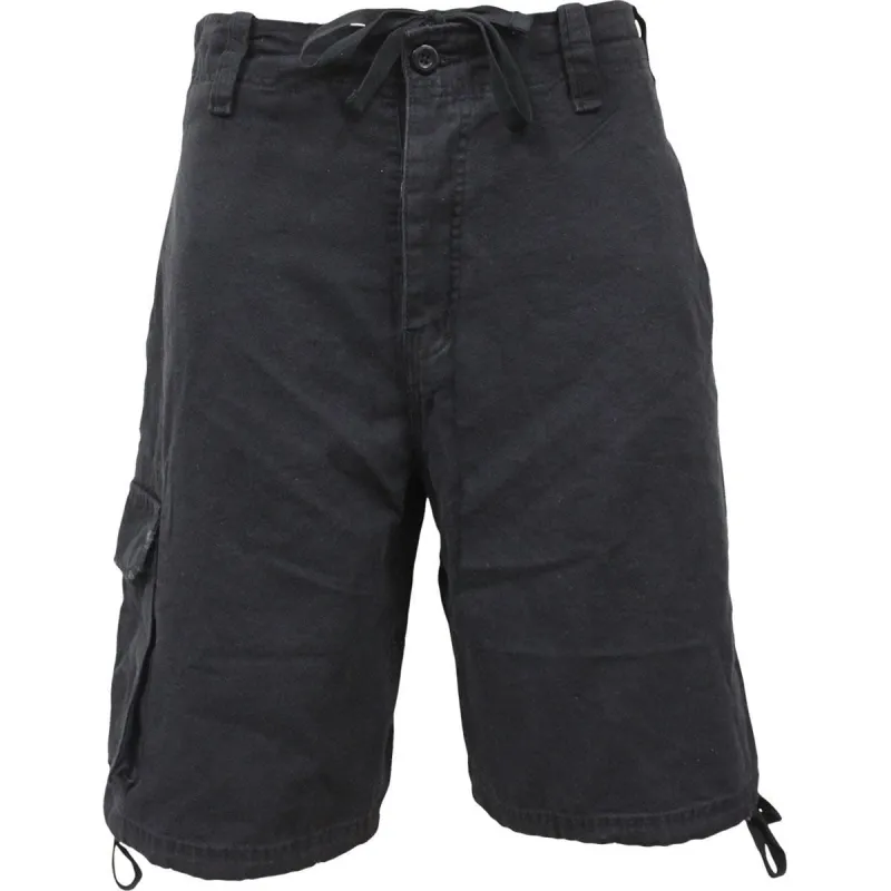METAL STREETWEAR - Vintage Cargo Shorts Black made by Spiral Direct