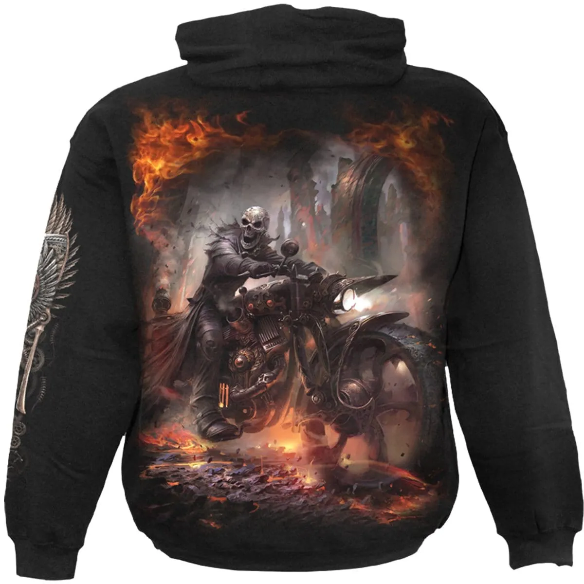 STEAM PUNK RIDER - Hoody Black sold by Spiral Direct product image thumbnail 2