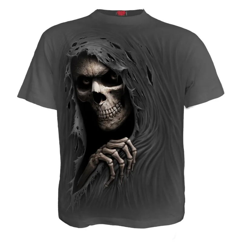 GRIM RIPPER - T-Shirt Charcoal sold by Spiral Direct