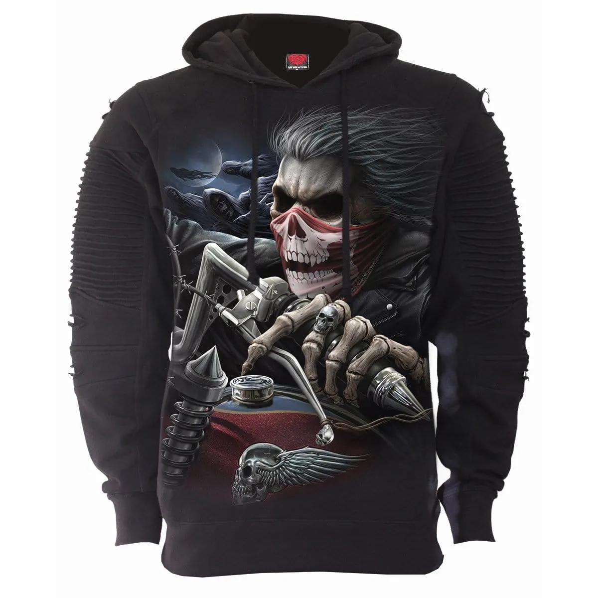 SOUL RIDER - Premuim Biker Fashion Mens Hoodie sold by Spiral Direct