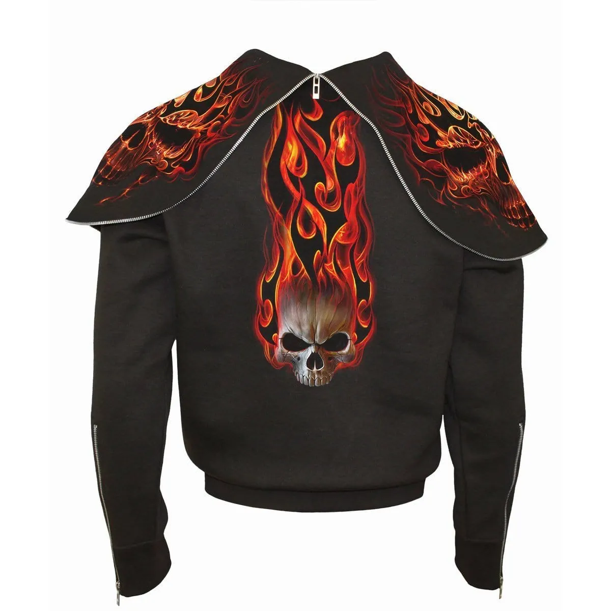 SKULL BLAST - Split Zip Hoody Black sold by Spiral Direct product image thumbnail 2