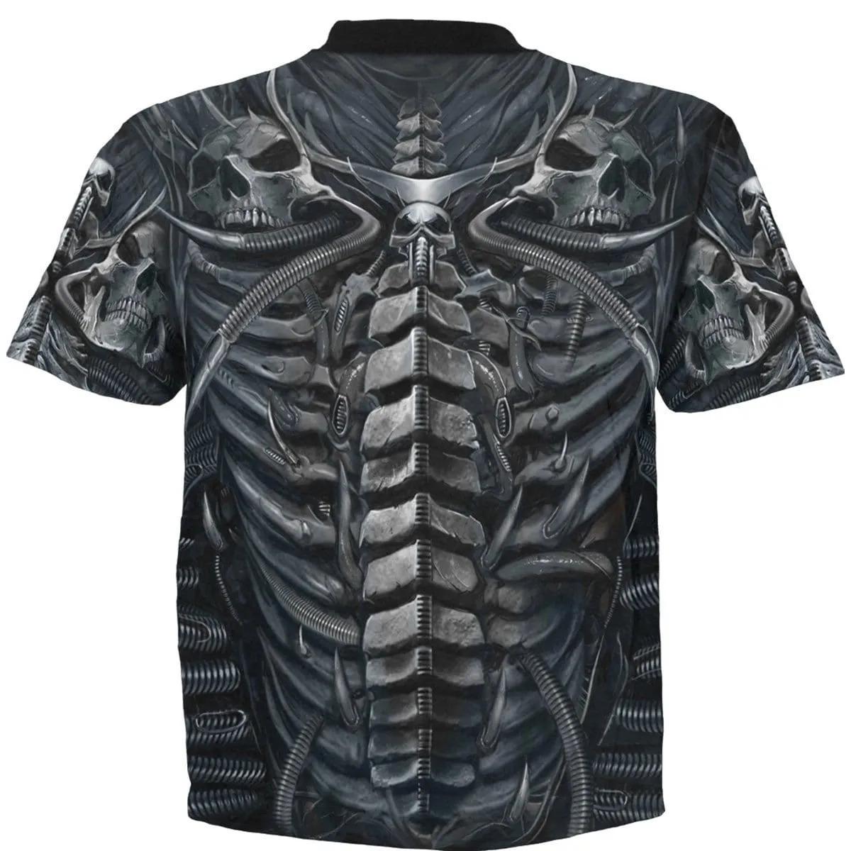 SKULL ARMOUR - Allover T-Shirt Black sold by Spiral Direct product image thumbnail 2