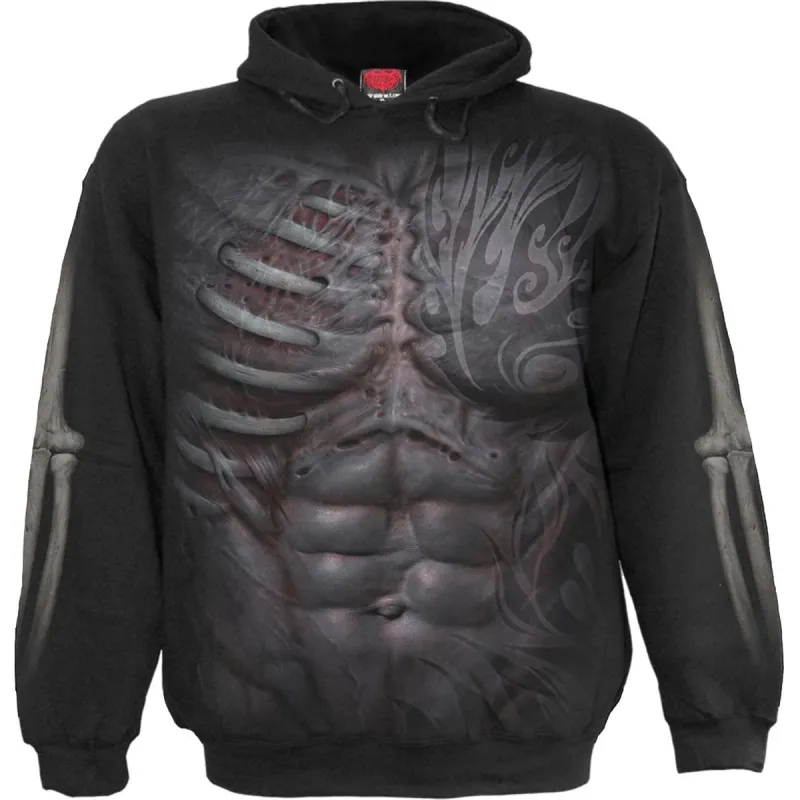 RIPPED - Side Pocket Hoody Black sold by Spiral Direct