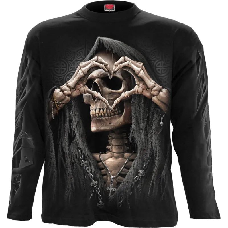 DARK LOVE - Longsleeve T-Shirt Black sold by Spiral Direct