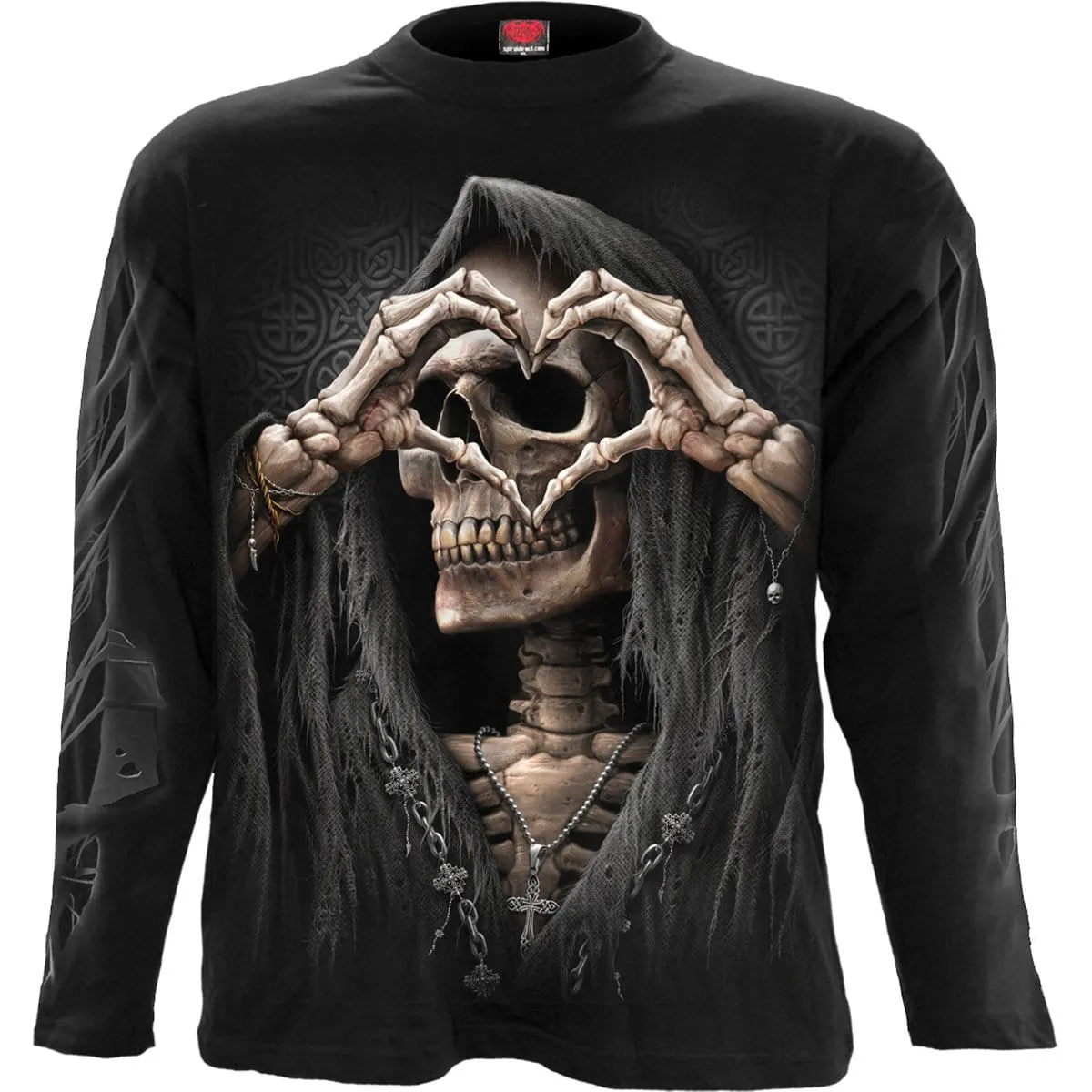 DARK LOVE - Longsleeve T-Shirt Black sold by Spiral Direct