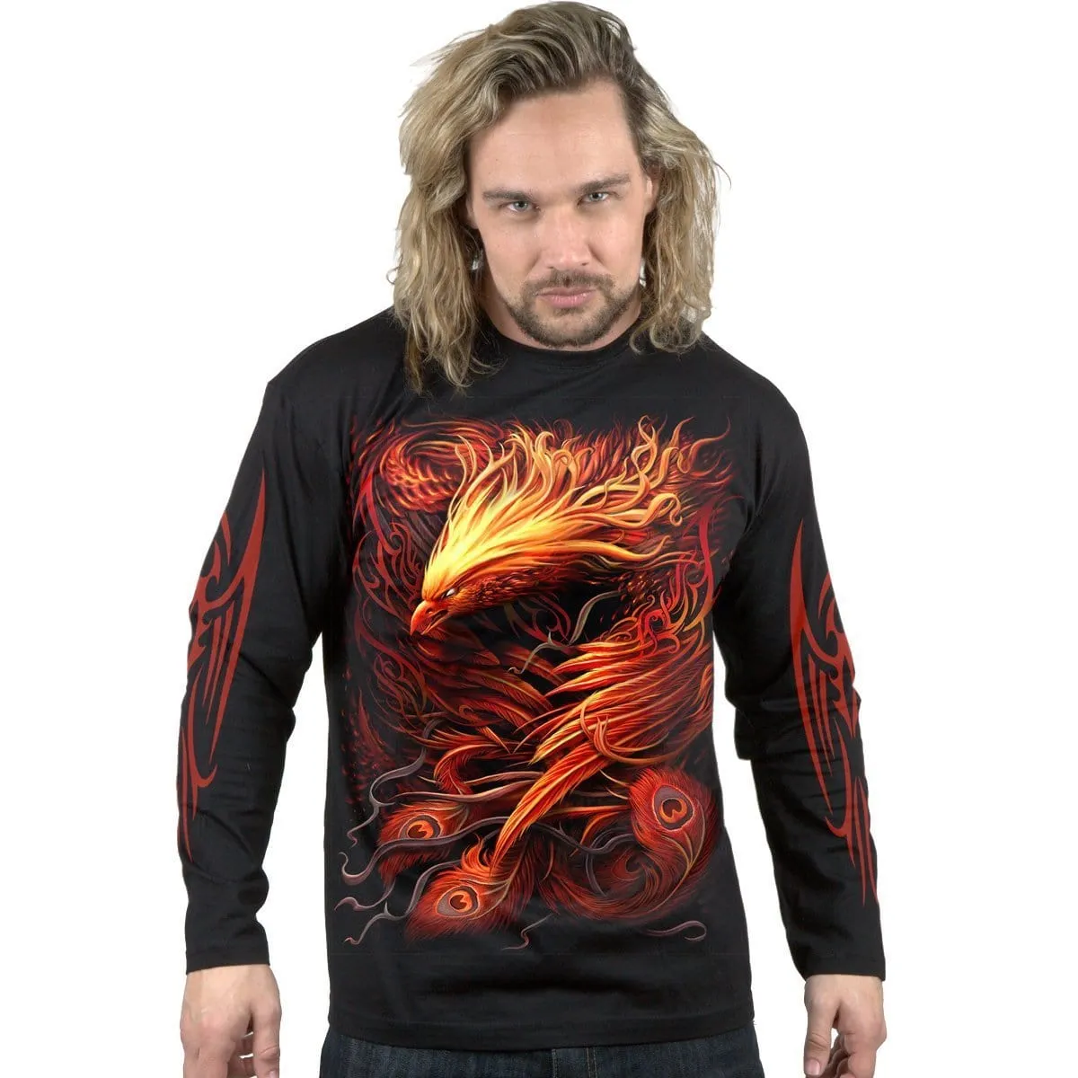 PHOENIX ARISEN - Longsleeve T-Shirt Black sold by Spiral Direct product image thumbnail 3