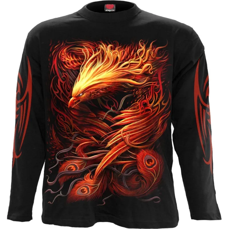PHOENIX ARISEN - Longsleeve T-Shirt Black sold by Spiral Direct