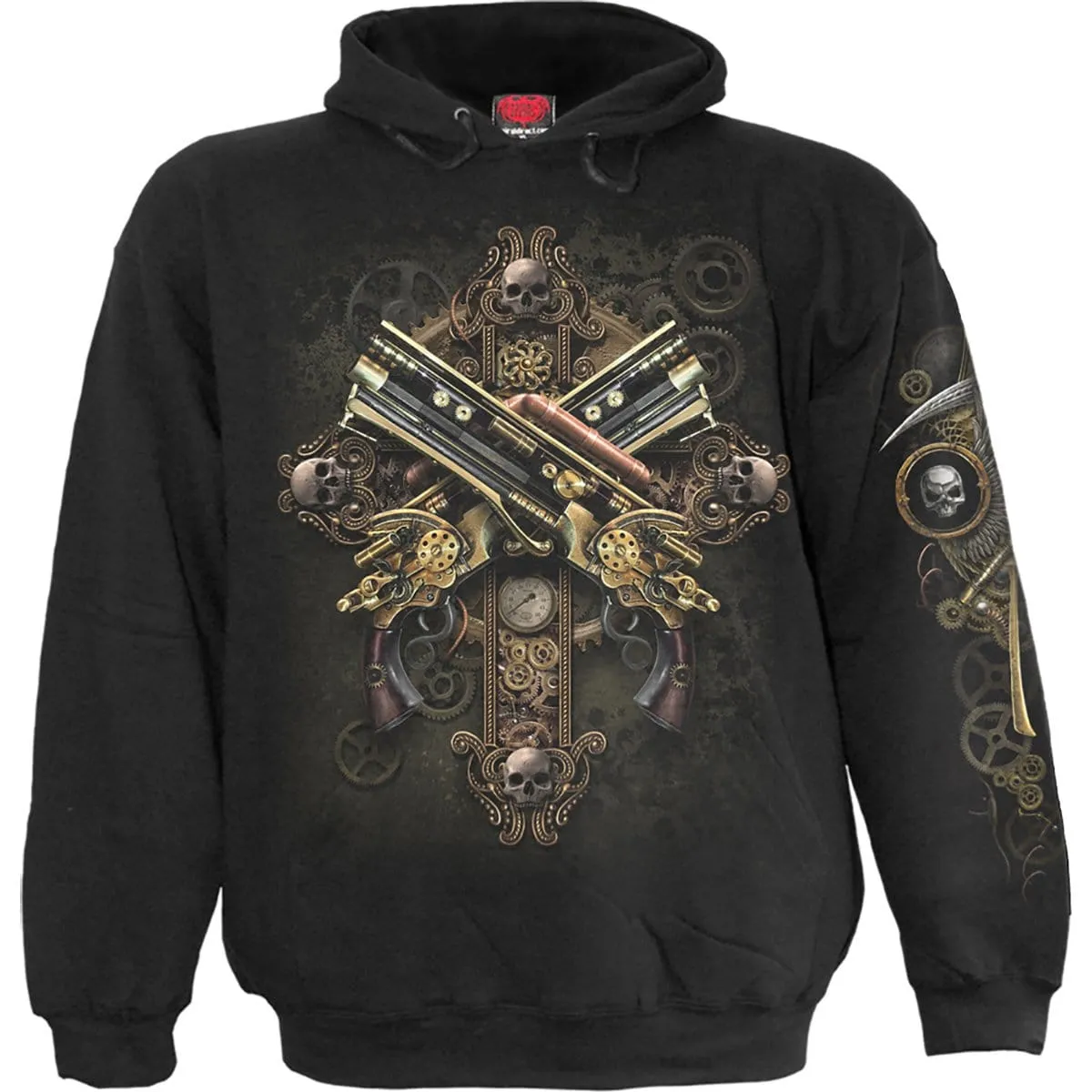 STEAMPUNK SKELETON - Hoody Black sold by Spiral Direct