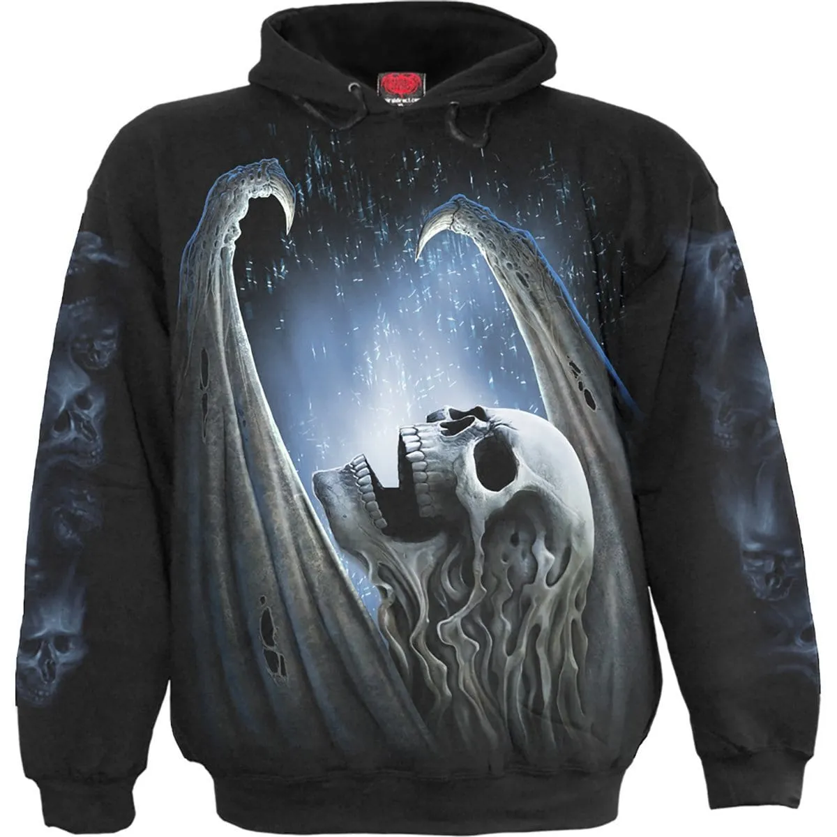 WINGED SKELTON - Hoody Black sold by Spiral Direct