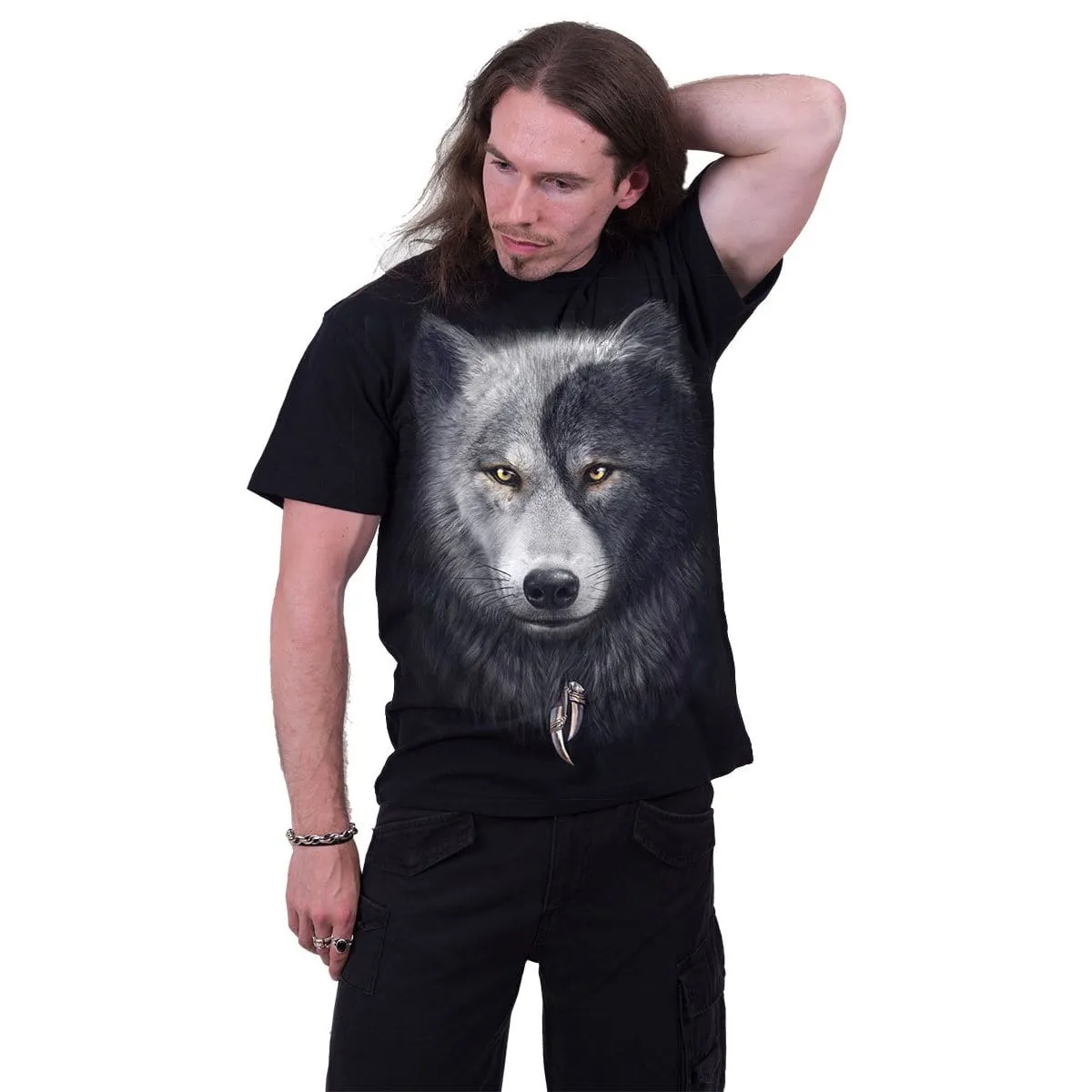 WOLF CHI - T-Shirt Black sold by Spiral Direct product image thumbnail 3