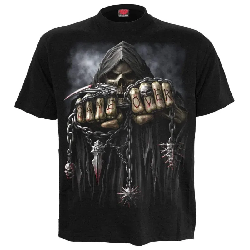 GAME OVER - T-Shirt Black sold by Spiral Direct