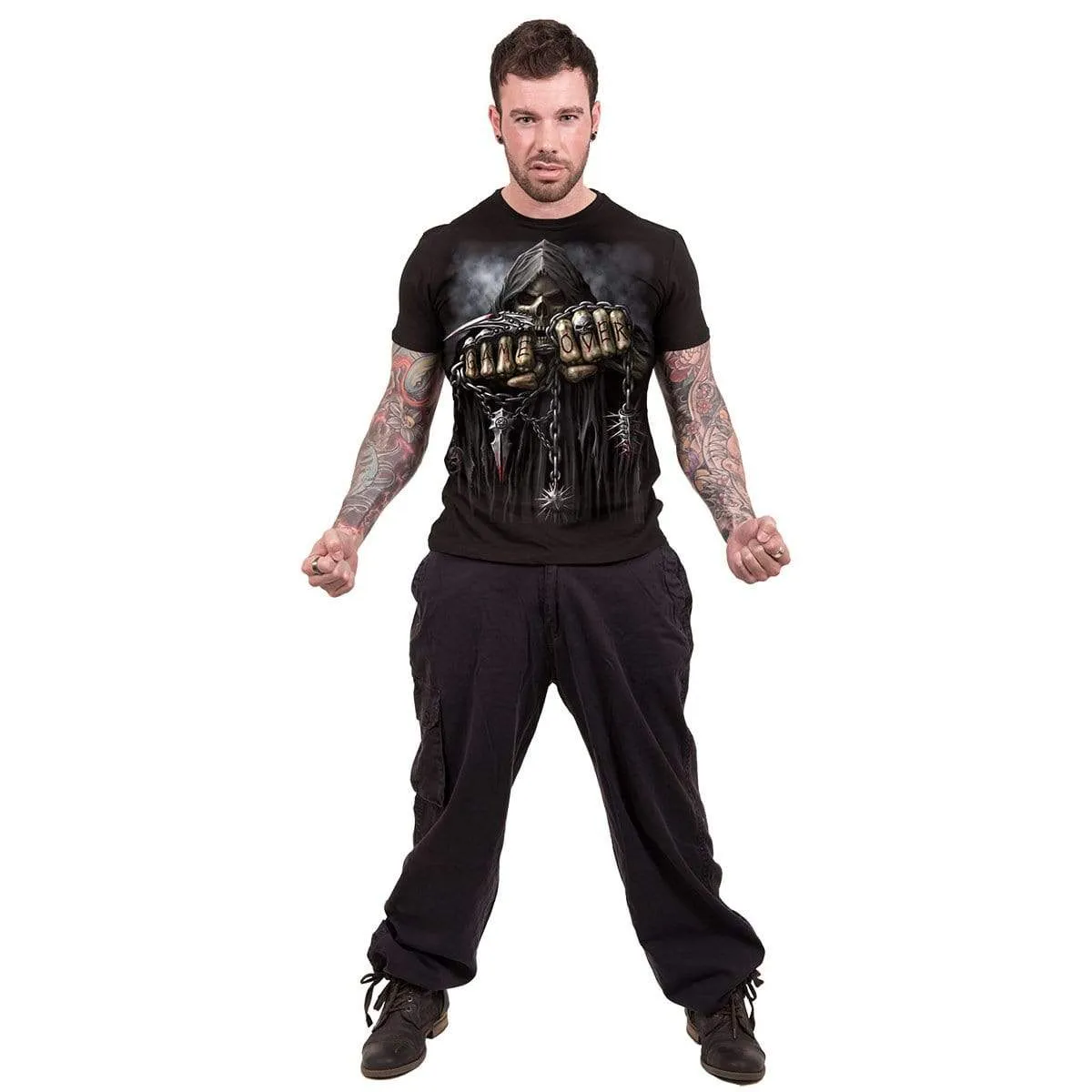 GAME OVER - T-Shirt Black sold by Spiral Direct product image thumbnail 3