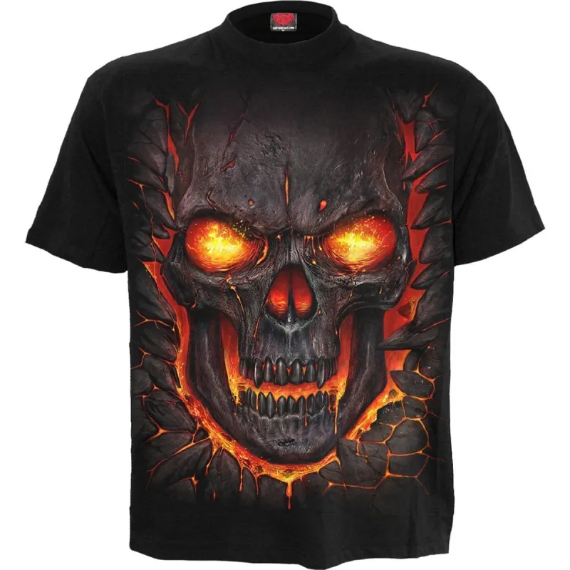 SKULL LAVA - T-Shirt Black sold by Spiral Direct