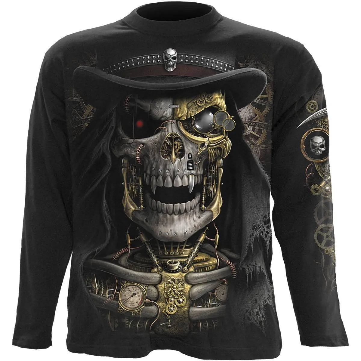 STEAM PUNK REAPER - Longsleeve T-Shirt Black sold by Spiral Direct