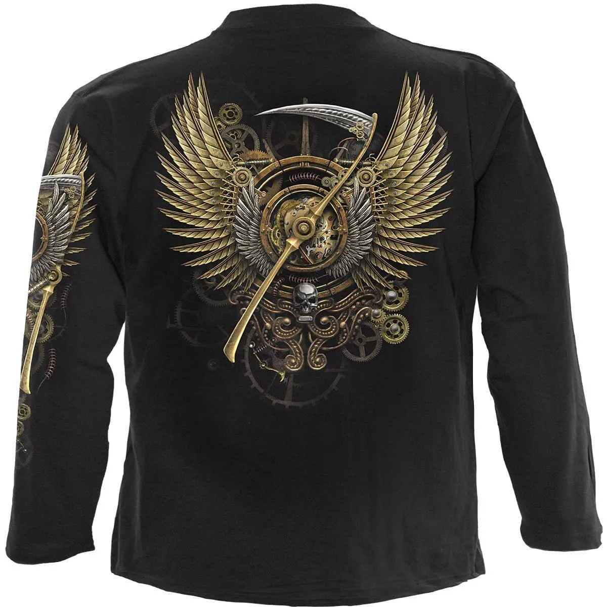 STEAM PUNK REAPER - Longsleeve T-Shirt Black sold by Spiral Direct product image thumbnail 2