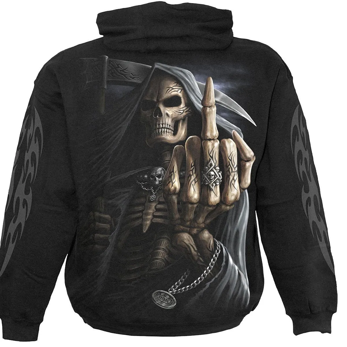 BONE FINGER - Hoody Black sold by Spiral Direct product image thumbnail 2