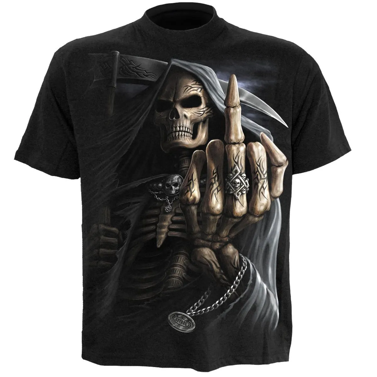 BONE FINGER - T-Shirt Black sold by Spiral Direct