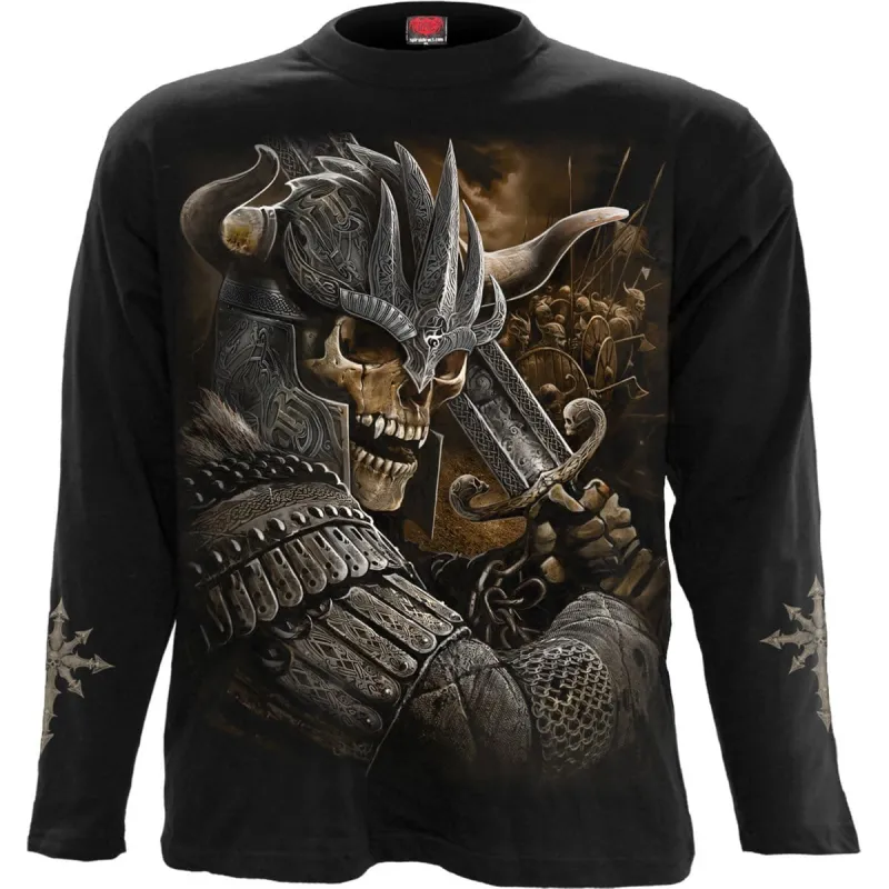 VIKING WARRIOR - Longsleeve T-Shirt Black sold by Spiral Direct