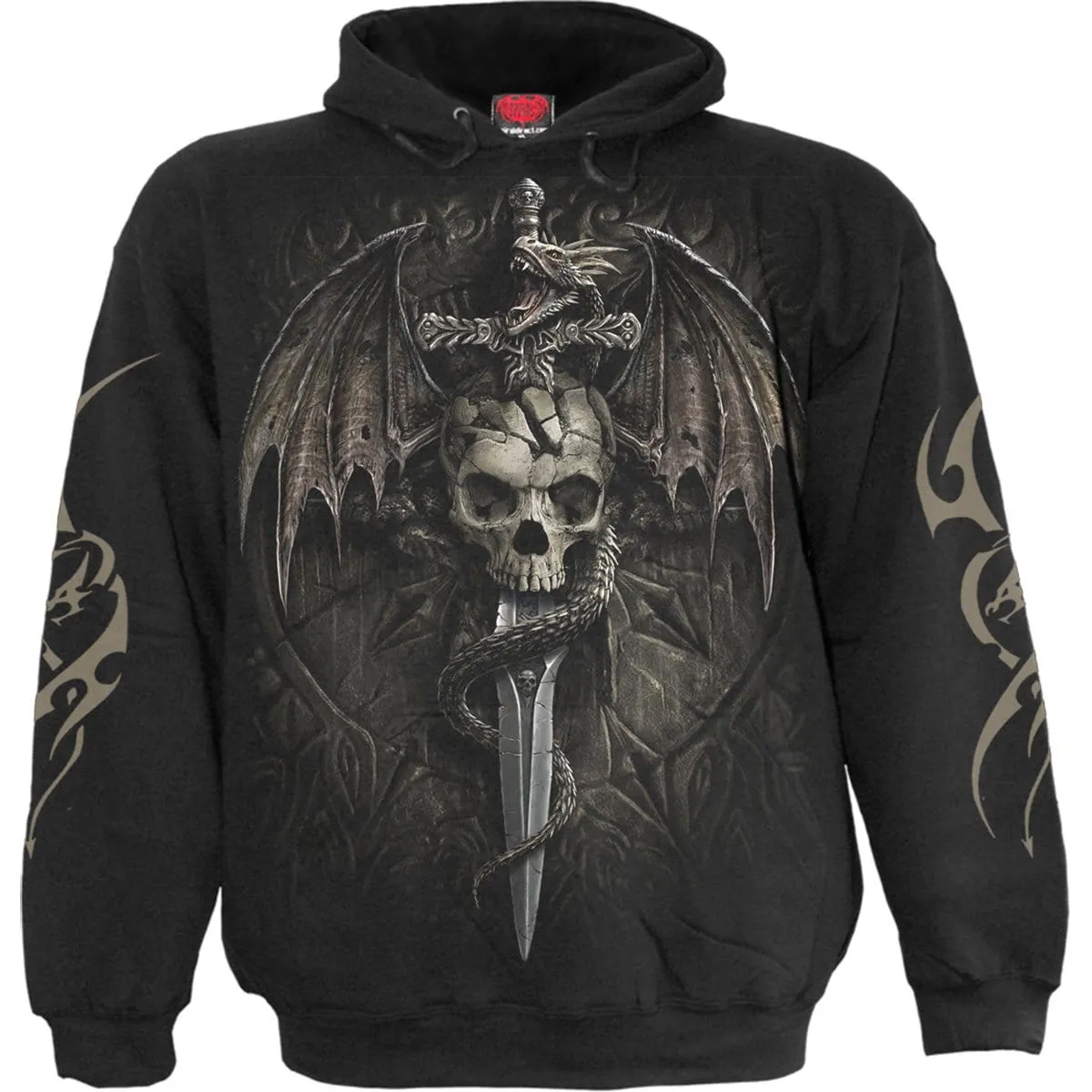 DRACO SKULL - Hoody Black sold by Spiral Direct